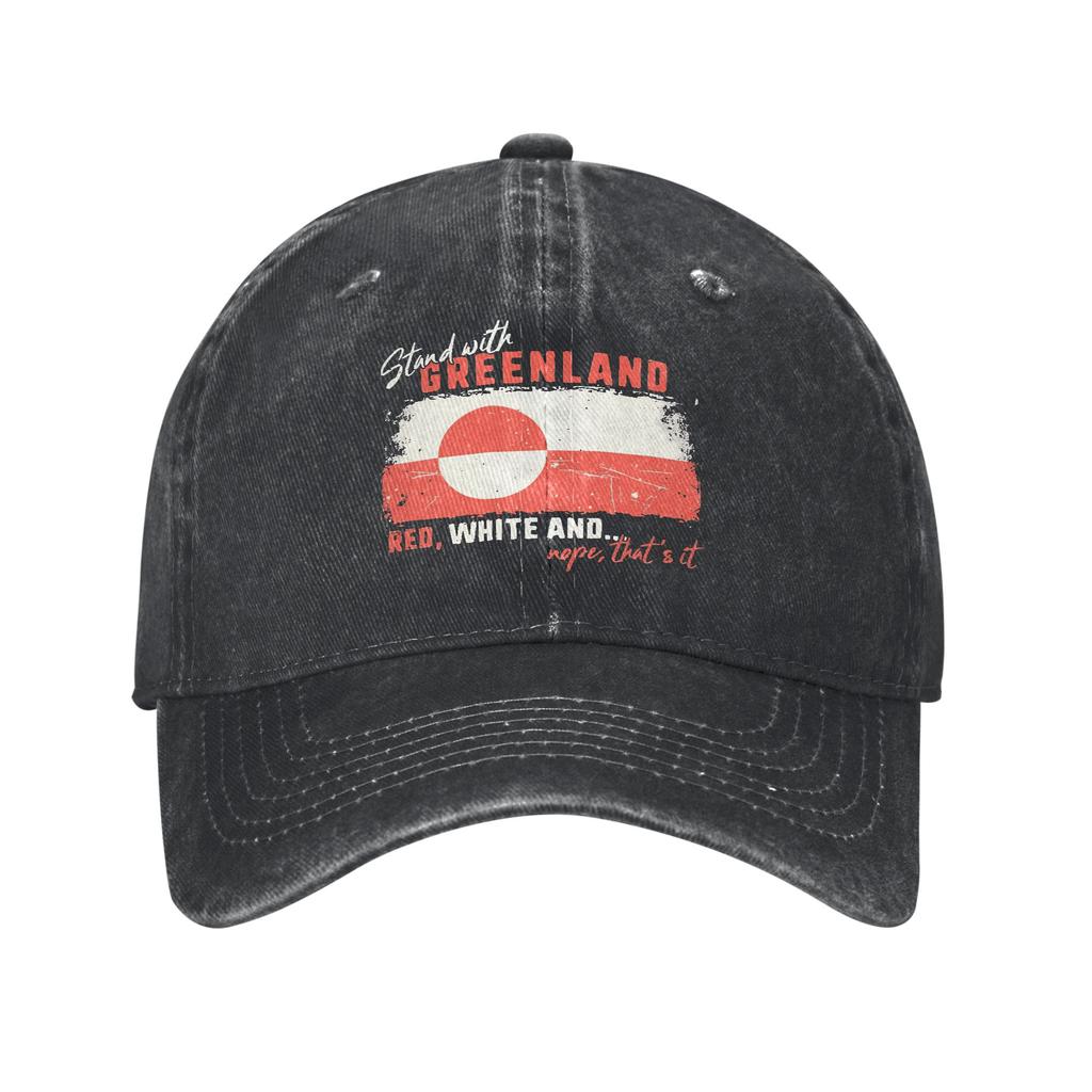 Men Women Hands Off Greenland Is Not For Sale MGGA Print Hat Classic Distressed Cotton  Baseball Cap Adjustable
