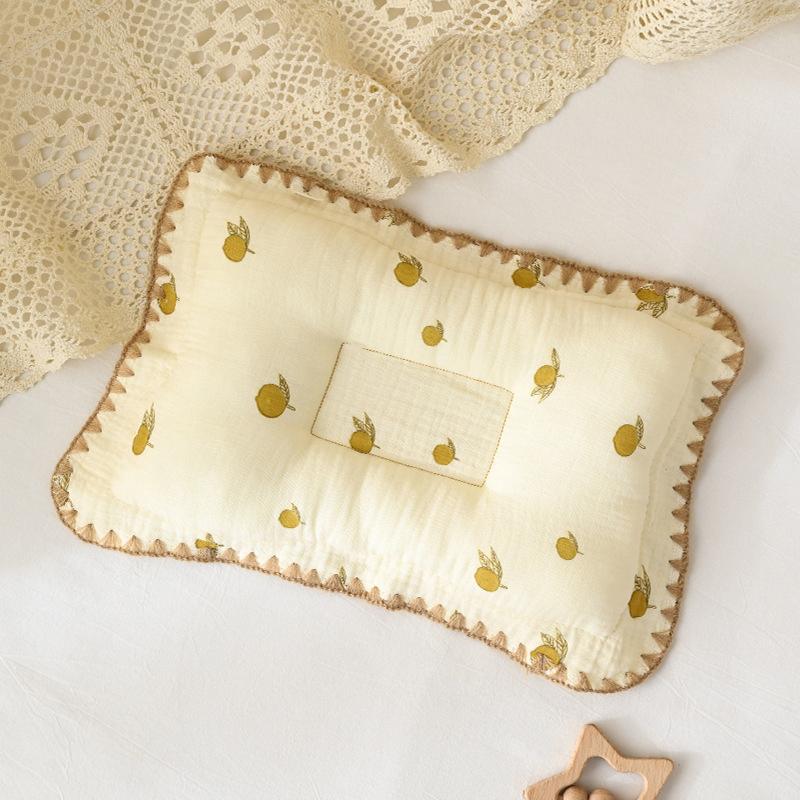 1 Piece Cotton Baby Bedding Pillow Soft And Breathable Newborn Pillow Provide Comfortable Rest For Boys Girls