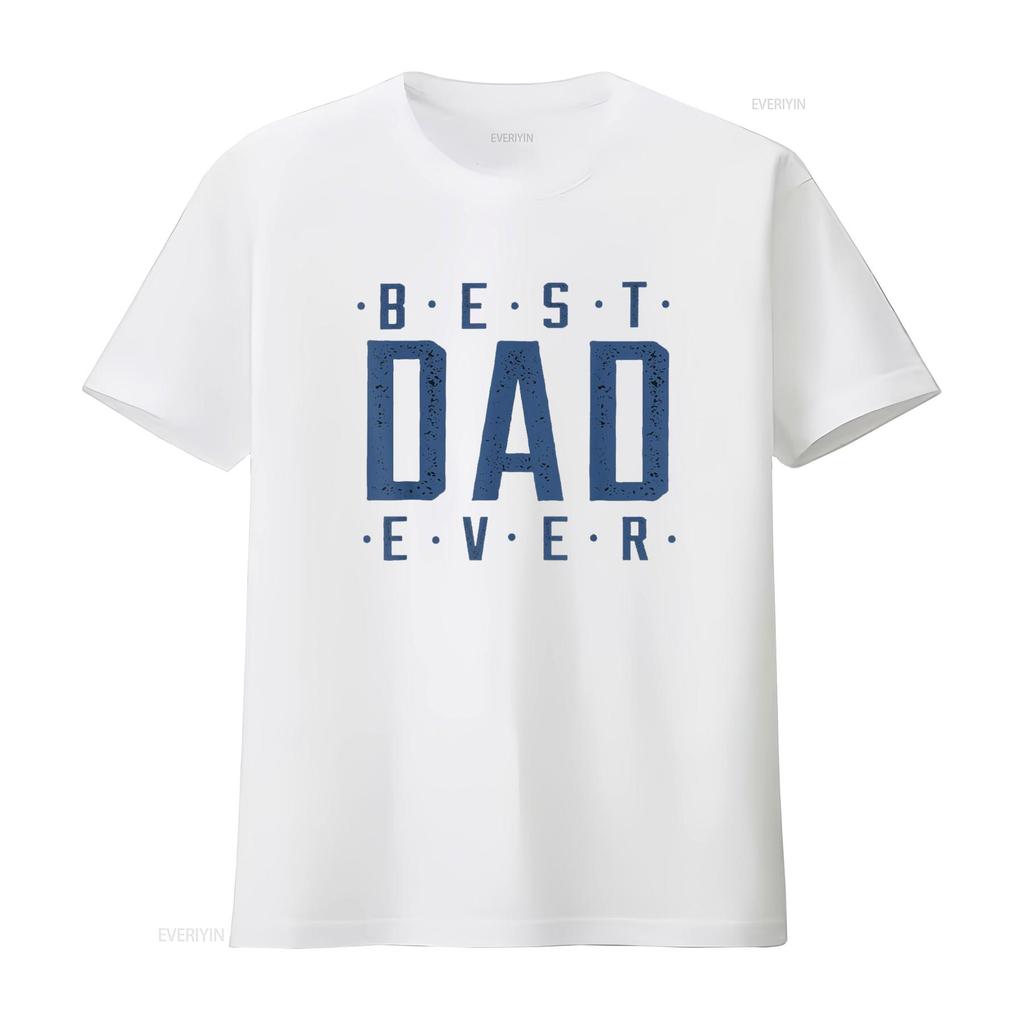 Mens Best Dad Ever Father s Day T Shirt vintage Washed Top For Everyday Wear Stylish Breathable Unisex streetwear Versatile