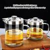 1L/1.5L Glass Oil Filter Kitchen Seasoning Tank Oil Tank Impurity Separator Fine Mesh Oil Filter Container Cooking Tool