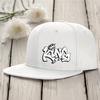 King Graffiti Art Flat Brim Baseball Cap Unisex Adjustable Hip Hop Streetwear Hat