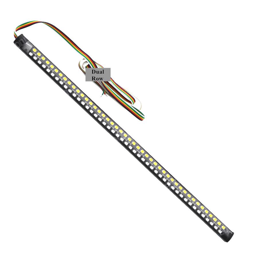 2x 11.8" LED Strip Light Rear Tail Turn Signal Stop Lamp DRL For Motorcycle ATV