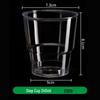 240ml Transparent Hard Plastic Aviation Cup with Customizable Logo