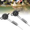 2PCS 10G 20G 30G 50G Screw Fixed Jig Soft Sinkers Fishing Lures Bait Tool Accessory