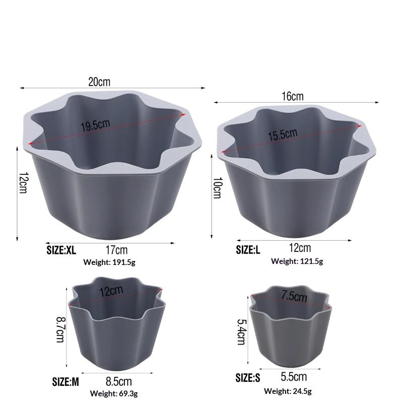 Stampo Ottagonale in Silicone per Alimenti Antiaderente Strumenti da Forno per Mousse, Budino, Pasticceria e Preparazione di Dolci