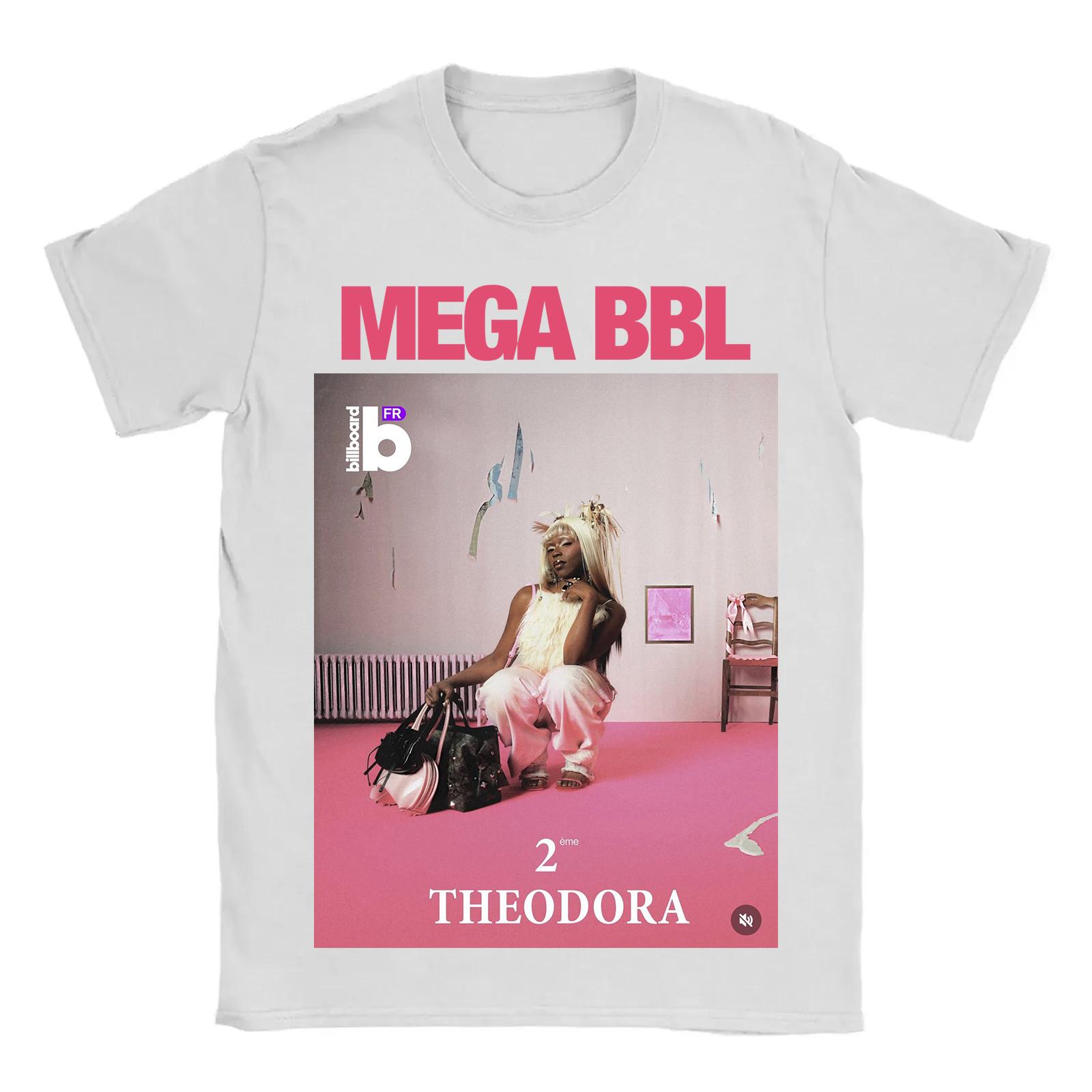 

2026 Rapper Theodora Mega Bbl Album Graphic T-shirt Unisex Women Hip Hop Fashion Pop Music T Shirt Casual Vintage Tshirt Streetwear S