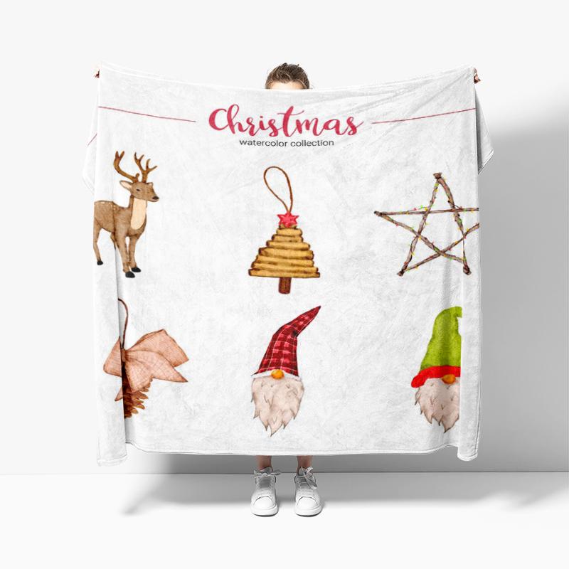 Dekoracja domu pluszowy koc Sofa koc Narzuta łóżko puszyste miękkie koce wystrój Kratka Nowoczesny Halloween Wesołych Świąt zima