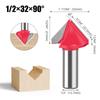 90 Degree 120 Degree V Knife 3d Woodworking Knife Tool Alloy Chamfering Knife Chamfering Knife 90 Degree Engraving Machine Tool Milling Cutter