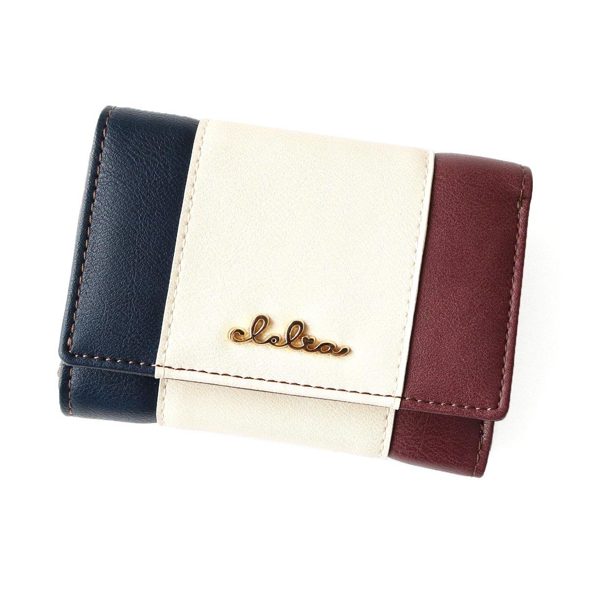 

Mini Wallet Trifold Tricolor Small Wallet Liberte Series [Cleria] Women s [CL-17026] (Royal Marine)