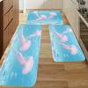 1PC Jellyfish Pattern Kitchen Rug Non-Slip Door Mat Pop design Bathroom Rug Bath Mat Carpet for Home Sink Laundry Decoreeree