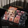 Transparent Plastic Tiered Display Rack for Nail Polish and Cosmetics