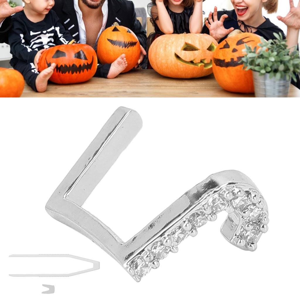 Capital Letter Hip Hop Tooth Removable Teeth Brace Decoration Teeth Accessory for Costume Party