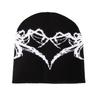 Autumn Winter Fashion Knitted Hat With Spider Web Pattern For Men Women