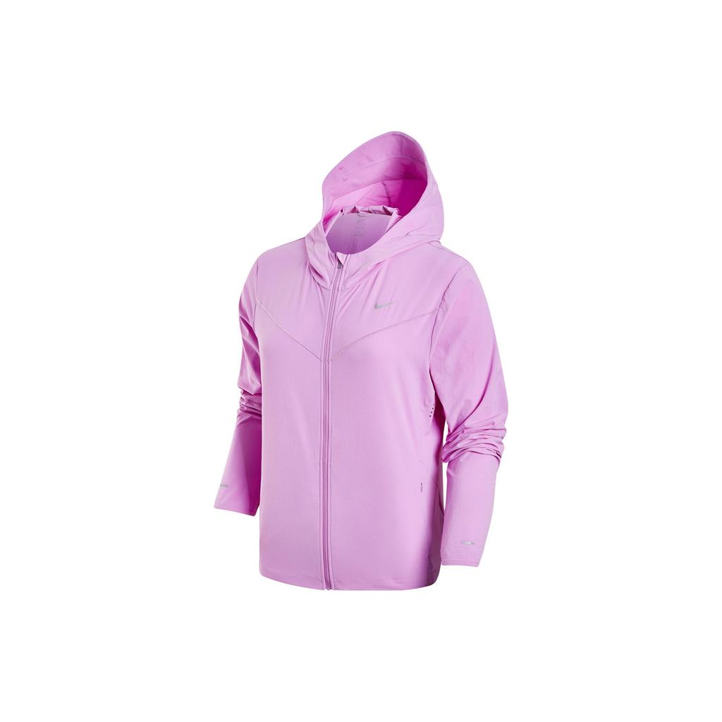 Nike Solid Color Sun Protection Quick-Drying Hooded Jacket Women Jacket Lavender-Blush FB7481-532