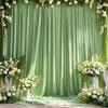 5x8/10 fot rynkefri hvit sateng bakgrunnsgardiner for bryllup, bursdagsfest, fotografering, bakgrunn, babyshowerdekorasjoner