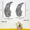 Angel Wings Carved Metal Wall Art with Light