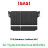 for Toyota Corolla Cross (XG10) Fuel Version 2022-2025 2026 RHD LHD TPE Car Trunk Mats Non-Slip Bottom All Season  Accessories