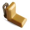 Komandorek Furniture Angle, Metal Bracket + Cover, BROWN BEECH (09) 100 PCS