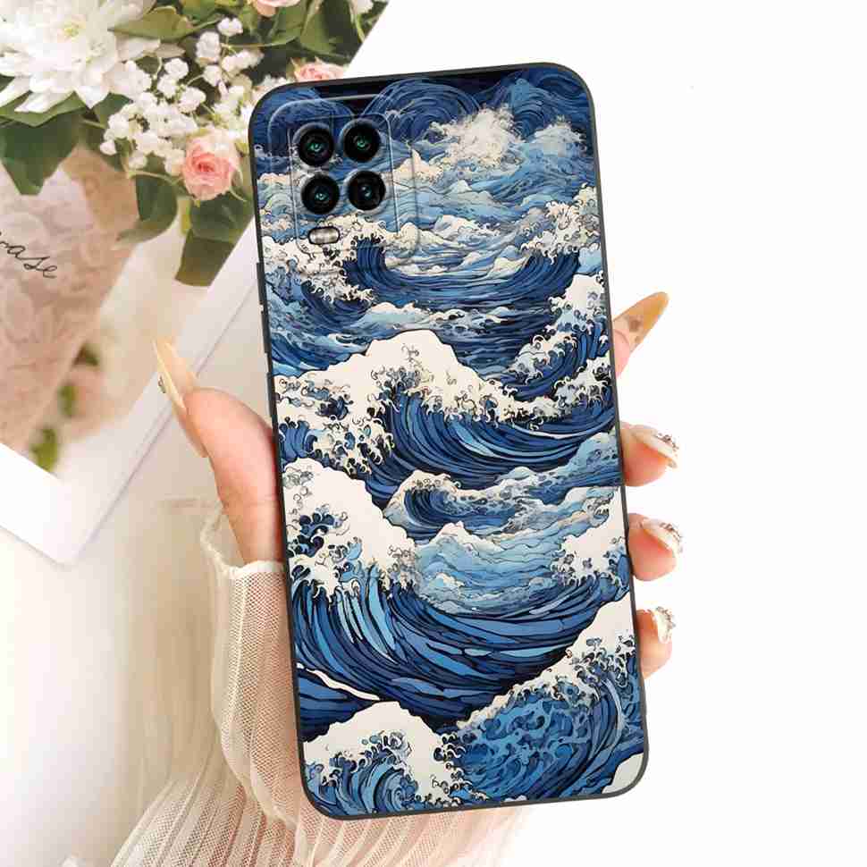 For Xiaomi Mi 10 Lite 5G Case Soft Silicone Retro Print Back Cover For Xiaomi Mi 10Lite M2002J9G M2002J9S Phone Cases