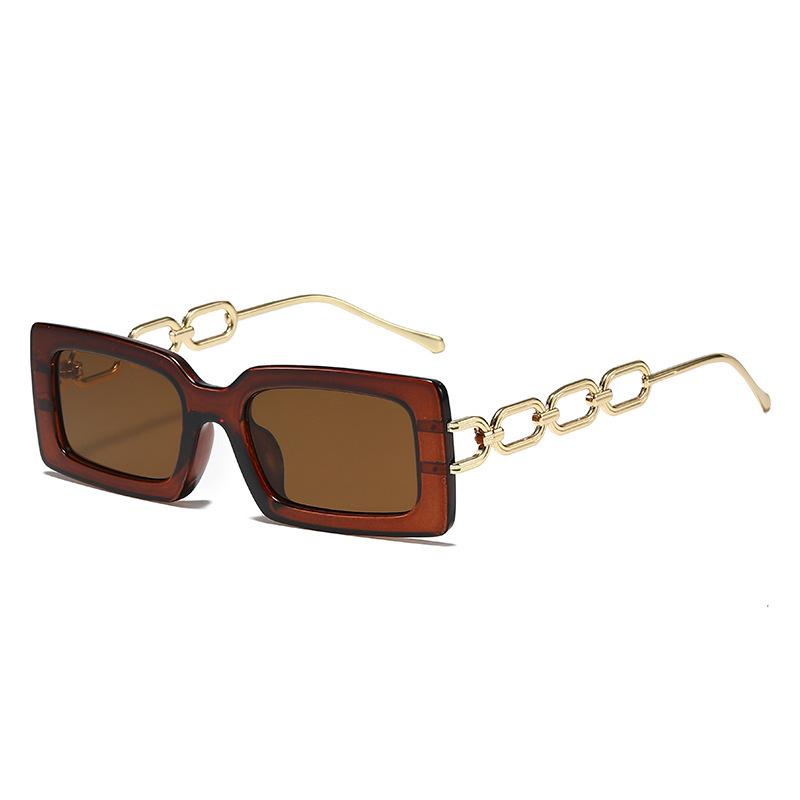 2024 Women's UV400 Square Chain Sunglasses - Versatile & Stylish