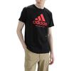 adidas T-Shirts Men Black With Red Logo ADICTKP-BR
