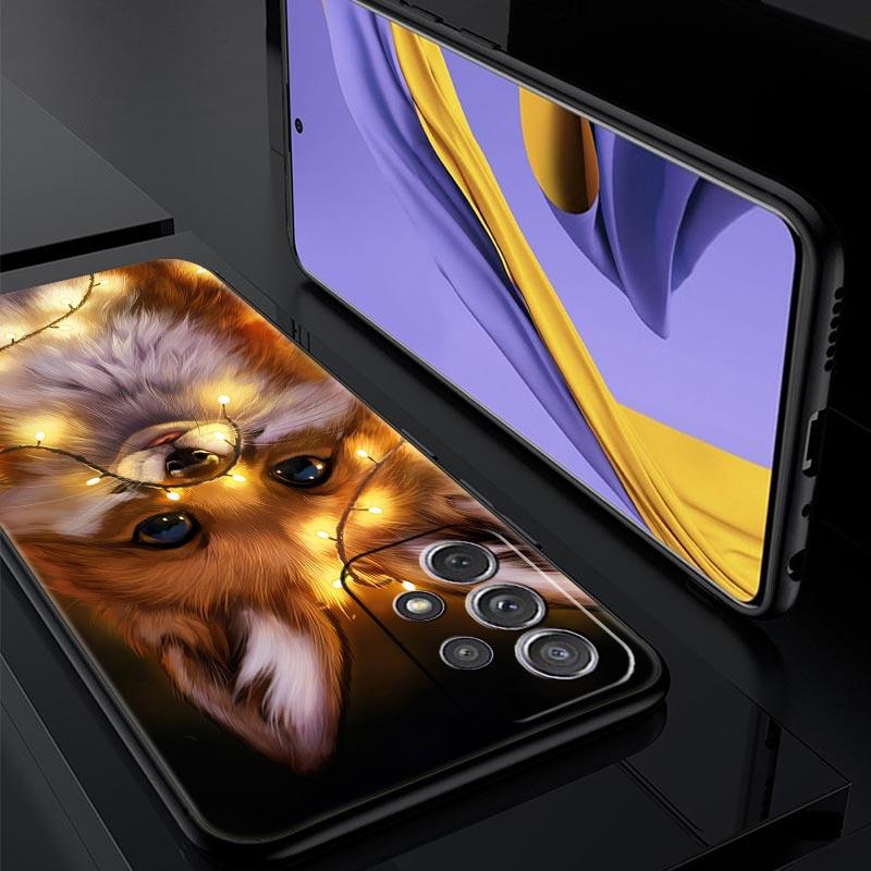 Cute Cartoon Animal Fox Phone Case For Samsung Galaxy A13 A52 A33 5G A53 A73 A23 A03s A21s A51 A71 A31 A11 A41 M21 M31 A01 Cover