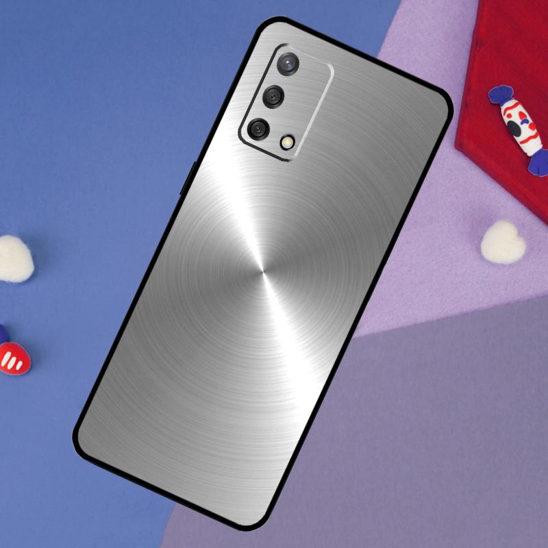 Steel Iron Metal Pattern Case For OPPO A74 A94 A54 A17 A57 A77 A18 A58 A78 A98 A15 A52 A72 A5 A9 A53S A16 A76 A96