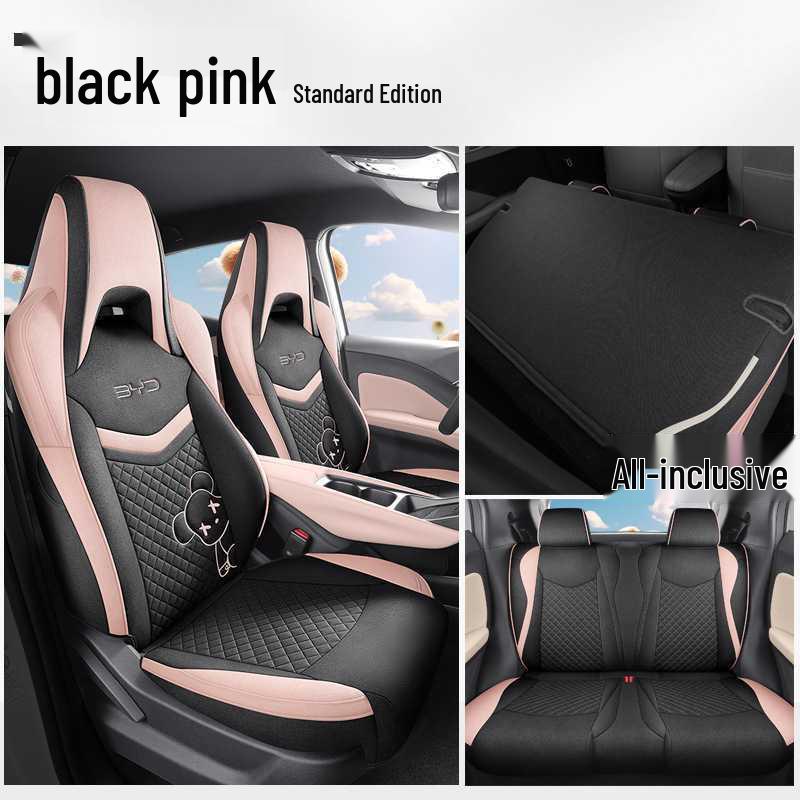 Breathable Fabric Linen Car Seat Covers for BYD Seagull (Five-Seater, Universal Fit)