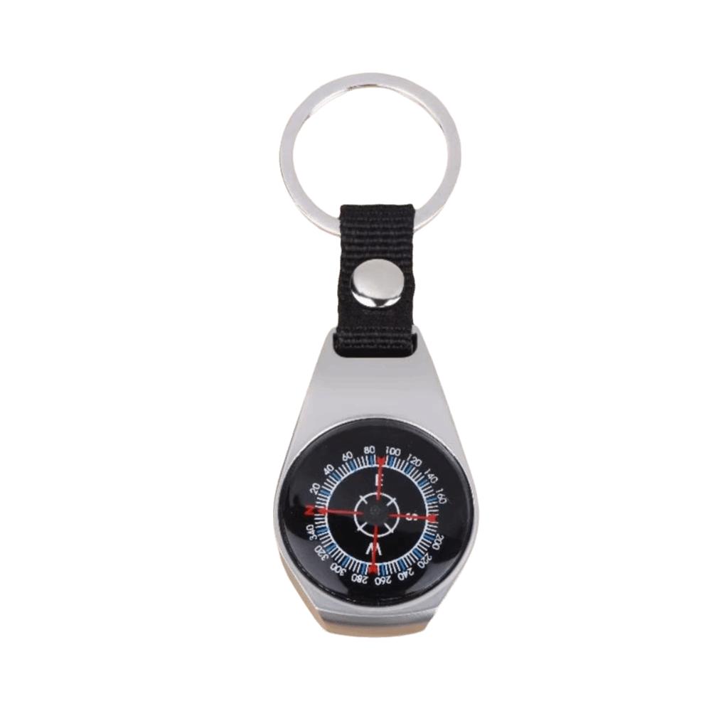 Metal Construction Pocket Compass Zinc Zinc Zinc Alloy Compass Keychain Portable Survival Gadget Backpacks
