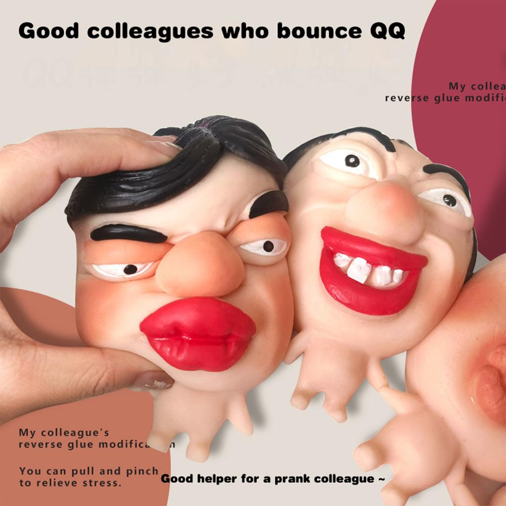 Hässlicher Gesichtsausdruck Charakter Stressabbau Spielzeug Lustig Kreativ Langsam Zurückfederndes Spielzeug Lustige Maskenpuppen Quetschspielzeug Erwachsener Kind Geschenk