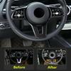 For Mercedes-Benz GLB200/180 2020+ Carbon Fiber Steering Wheel Decor Cover Trim