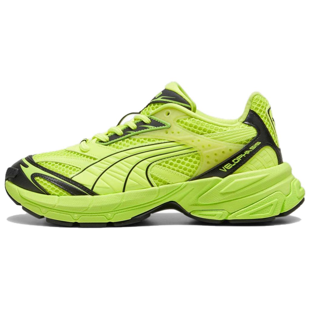 Puma Velophasis Electric Lime Unisex Sneakers Green Black 396479-05