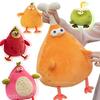 Creative Fruit Series Coco Orange Banana Watermelon Pitaya Animal Chicken Plush Doll Pillow Super Soft Home Decor For Girls Gift