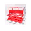 8 Cup Drink Carrier with Handle Folding Beer Holder Stable 8Slot Bottle Rack for Picnic, Camping,