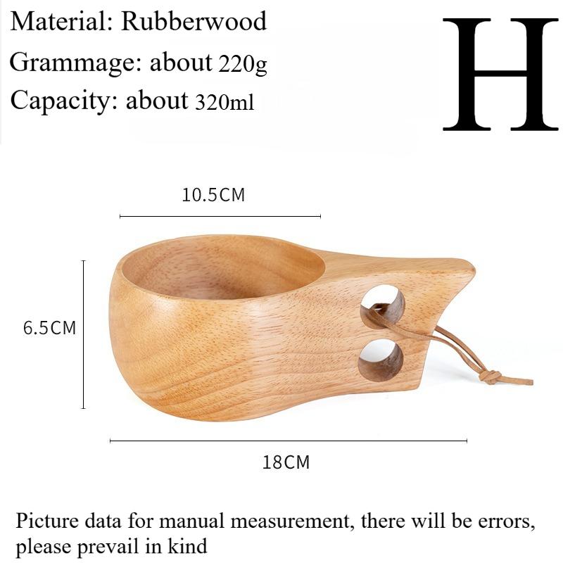Neu200ml Outdoor Holzbecher Campingbecher Kaffee Milchbecher Tassen Akazienholz Trinkgeschirr Bushcraft Artefakt Küche Zuhause Holzhandwerk