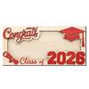 Class of 2026 Graduation Money Holder Wooden Graduation Cash Envelope Box for High School Senior College University Graduates Student Gifts
