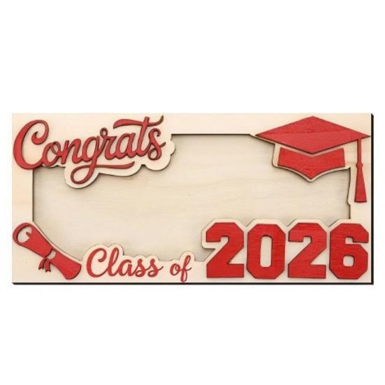 Class of 2026 Graduation Money Holder Wooden Graduation Cash Envelope Box for High School Senior College University Graduates Student Gifts