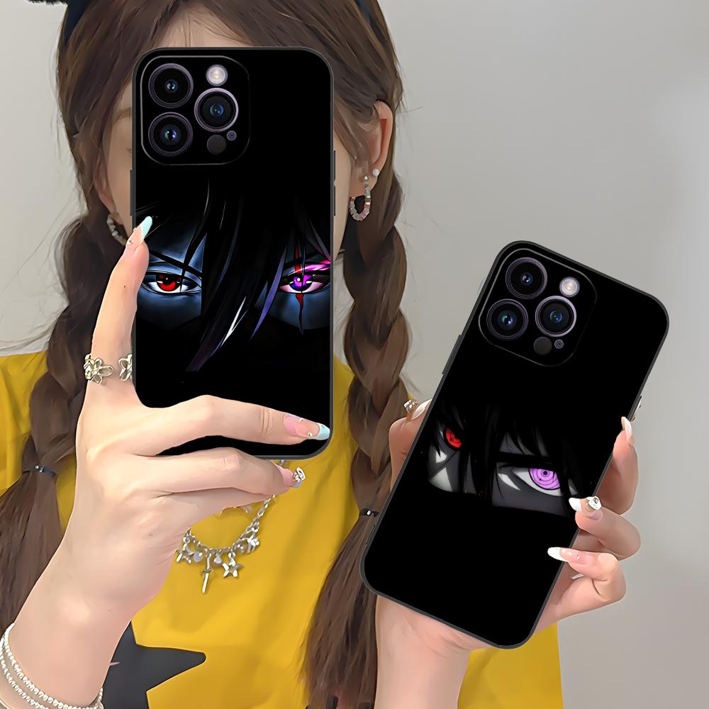 Anime Eyes Phone Case for iPhone 17 16 15 14 13 12 11 X XR XS 8 7 Air Pro Max Plus Mini Soft TPU Shockproof Cover