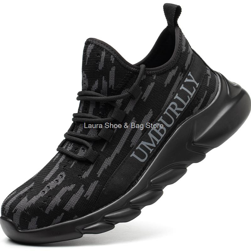 Sapatos de Segurança Femininos da Moda Novos Sapatos de Trabalho Leves com Biqueira de Aço Homem Mulher Botas de Segurança para Trabalho Calçado de Proteção para Construção Feminino