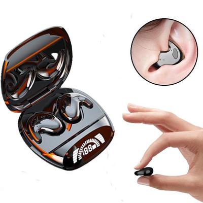 Mini Görünmez Uyku Kulakiçi Bluetooth 5.3 Gizli Kulaklıklar Su Geçirmez Gürültü Azaltma TWS Kablosuz Kulaklık Spor Stereo Kulaklık