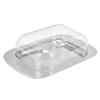 Stainless Container Quadrate Butter Steel Dish Cheese Keeper With Transparent Lid For Kitchen