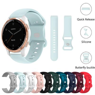 Curea de ceas pentru curea Garmin Active S Brățară simplicity din silicon ușoară pentru banda Forerunner 265S 266S Venu 2S 3S 18mm