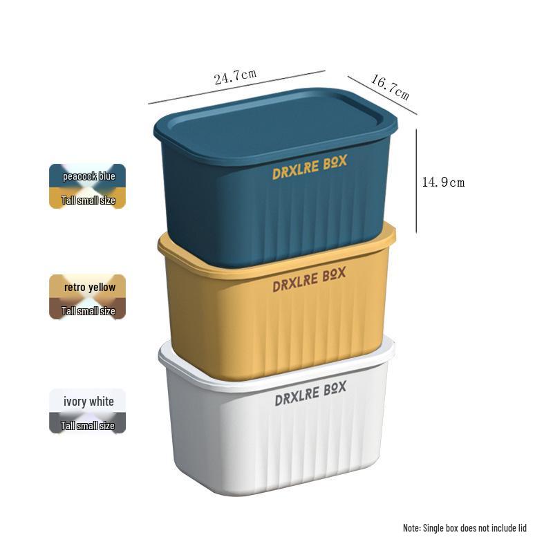 Large Capacity Snack & Toy Storage Box with Lid for Dorms, Homes, and Living Rooms