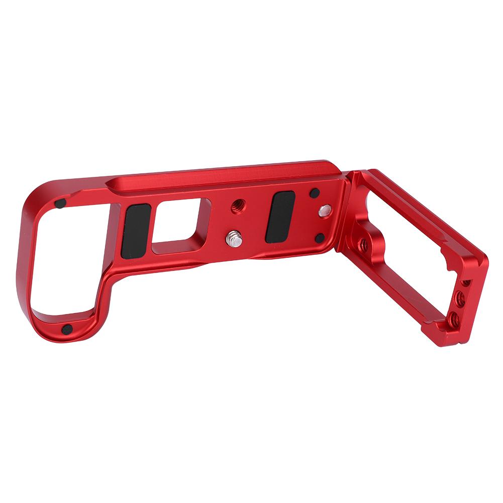 Aluminium Alloy Stretchable L Shape Handle Quick Release Plate for Nikon Z7 Z6 Camera(red )