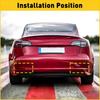 16-23 for 3 Tesla Model Rear Tail Bumper Light Reflector Reflex Left Right Side