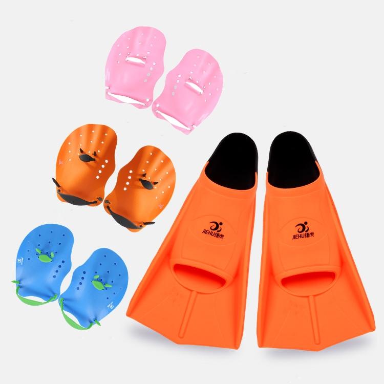 Silicone Short Swimming Fins Dive Flippers Swim Anti-skid Training Equipment Adult Children Durable Swimming Flippers S