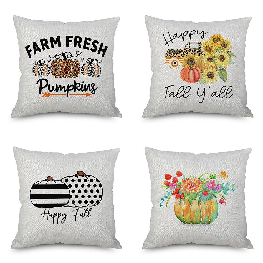 fall decor throw pillows