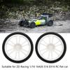 2PCS RC Racing Tire Plastic Wheel Hub and Rubber Tire for ZD Racing 1/16 16426 S16 EX16 Black and White