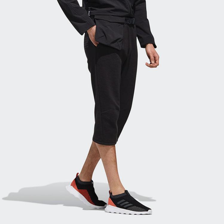 adidas M Ut Letter Pattern Fashion Versatile Simple Three-Quarter Pants Casual Shorts Men Shorts Black DW7883