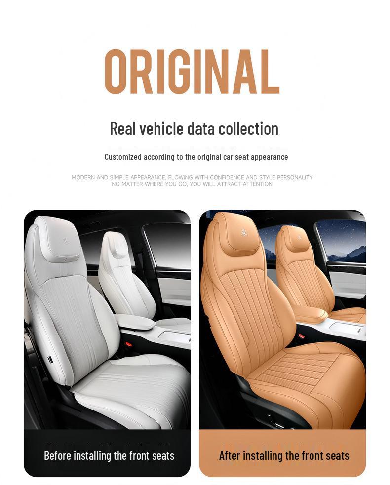 Universal Leather Seat Cover for 23 Galaxy L7 Models - Full Surround, All-Season Car Cushion